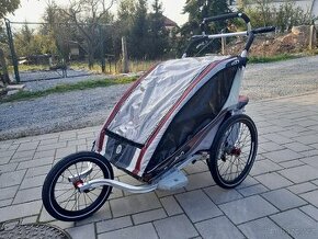 Chariot CX2 červený (pro 2 děti) včetně 3 setů