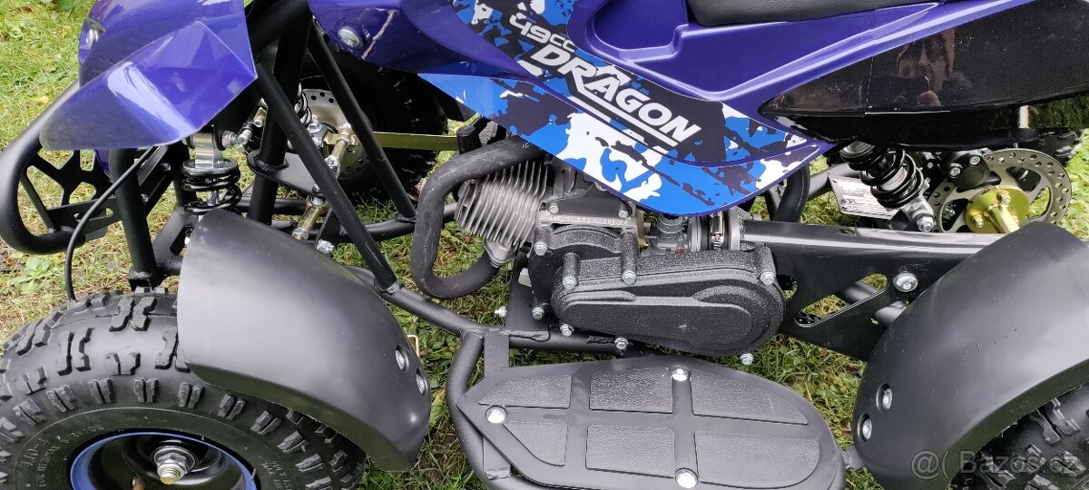 Nová modrá dětská čtyřkolka 50ccm Dragon