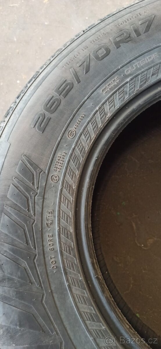 SUV ojete 4ks pneu Nokian 265/70 r17 - vzorek 7mm