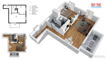 Prodej bytu 2+kk, 49 m², Svitavy, ul. Svitavská - 20