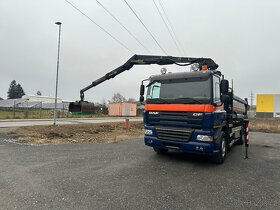 DAF CF 85.360 4x2,dvoustranný sklápěč s hydraulickou rukou - 20