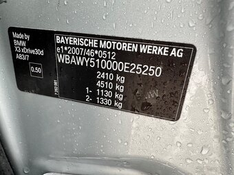 BMW X3 F25 3.0d 190kW XDrive Čr 2maj Mpacket + Xline - 20