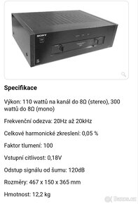 Sony ES set zesilovač, předzesilovač+ DO, monoblok na servis - 20