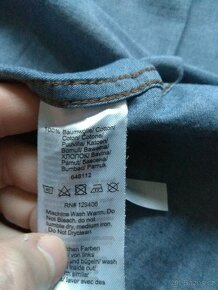 Nové pánské jeans košile John Banner-41/42 - tm., sv. modré - 20