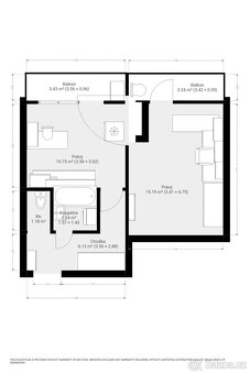 Pronájem bytu 1+1, Lipská, Žabovřesky, 13000 Kč/měs, 36 m2 - 20