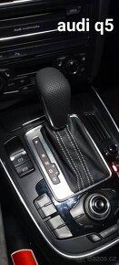 Kožená radiaca páka AUDI A6 A7 - perforovaná / hladká - 20