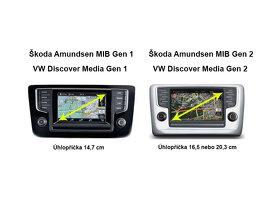 Mapy do Škoda Amundsen MIB a Volkswagen Discover Media - 2