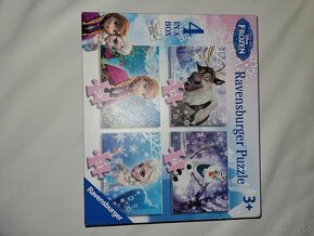 Puzzle Frozen Ledove kralovstvi 4 ks s krabici - 2