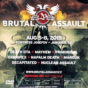 Nové DVD (papírová obálka) BRUTAL ASSAULT - vol. 20 (2015) - 2