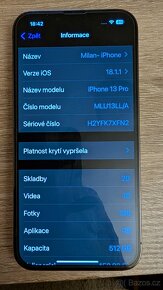 Prodám iPhone 13pro 512gb - 2