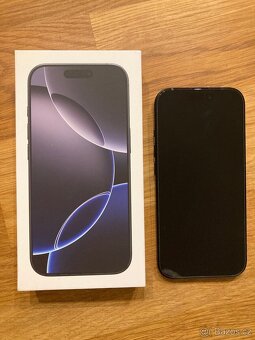 Prodám telefon Apple iPhone 16 Pro 256GB černý titan - 2