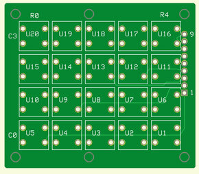 vysílačková klávesnice 5 x 4 - 2