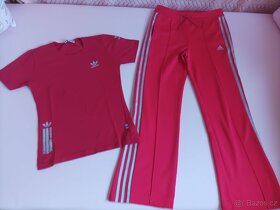 TRIČKO + tepláky ADIDAS v.152-158 dívčí - 2