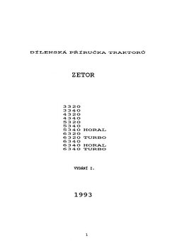 Zetor 3320-6340 díl. příručka, návod, kat. dílů 3340-7340 - 2