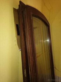 balkonové dveře zasklene dřevěné / francouzské okno 80,5x213 - 2