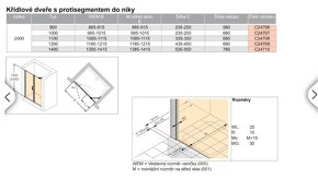 Sprchové dveře 140 cm Huppe Classics 2 C24710.069.322 - 2