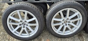 Alu kola Audi 5x112 zimní pneu Continental 225/50 R17 - 2