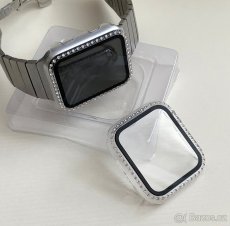 Ochranný kryt se sklíčkem a kamínky na Apple Watch 42mm 44mm - 2