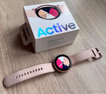 Chytré hodinky Samsung Galaxy Watch Active 40mm Rose Gold - 2