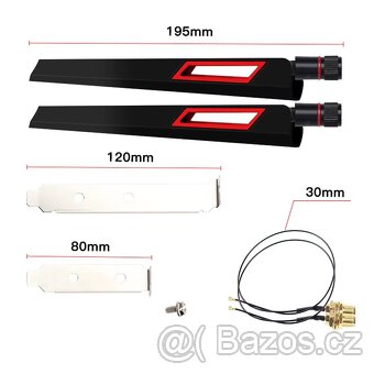 FENVI 2PcsX10Dbi Antenna Set AX210 NGFF WiFi Card 2.4/5GHz D - 2