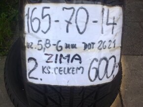 165/70/14 zimni cena je za 2ks celkem - 2