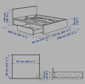 Postel Malm ikea - 2