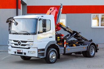 MERCEDES ATEGO 1218 HÁKOVÝ NOSIČ KONTEJNERŮ + HYDR. RUKA EU5 - 2