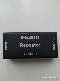 Repeater HDMI, opakovač, zesilovač signálu - 2