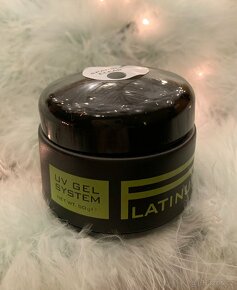 UV/LED PLATINUM Modelážní gel Třpytivý čirý, 50 g - 2