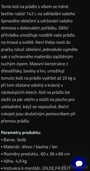 Nový koš na prádlo nebo hračky 140 litrů - 2