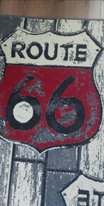 Koberec Route 66 Signs grey red - 2