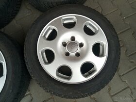 Alu litá kola AUDI A6 16" +celoroční 205/55/16,sada 5500,-kč - 2