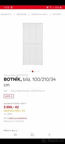 Botnik Xora 100 x 210 x 34 cm - nový - 2