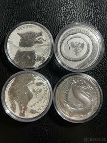 4x1oz stříbrné mince Germania Beast - Fafnir & Fenrir - 2