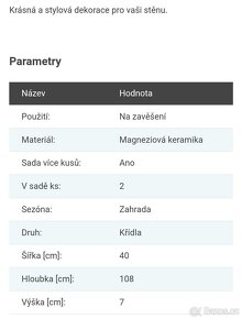 Dekorace Andělská křídla na stěnu - 2