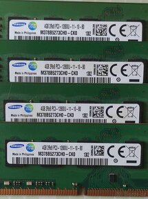 16GB DDR3 1600 PC3-12800U 2Rx8 CL11 1,5V Samsung (4x4GB) - 2