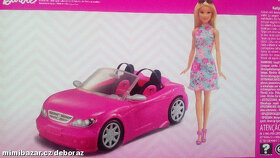 Barbie Mattel cabrio + panenka Barbie , nové - 2