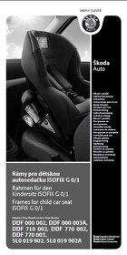 Prodám autosedačku Škoda originální příslušenství - 2