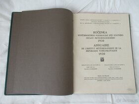 Meteorologická ročenka rok vydání 1930 - 2