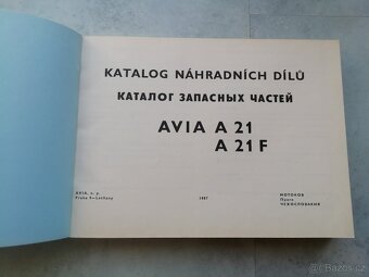 Avia 21, 21F Furgon - katalog ND - doprava v ceně - 2