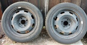 Plechové disky a letni pneu 185/55 R15 - 2