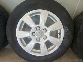 Alu Audi A4 A5 A6, disky 7,5x16 ET 45 + pneu letní 225/55/16 - 2