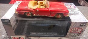 Mercedes 190 sl dirty vintage diorama 1:18 - 2