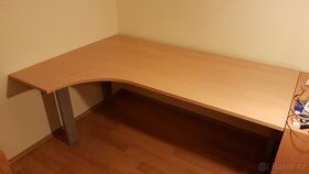 Ergonomický stůl ProOffice C 180 x 120 cm, levý, Buk - 2