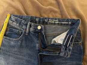 Baggy jeans GAP - vel.12 - na výšku postavy 150-158 - 2