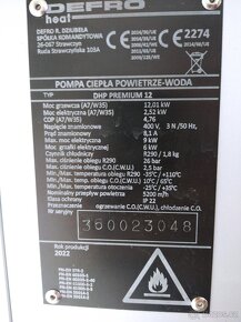 Tepelné čerpadlo vzduch/voda DEFRO DHP 12 kW - 2