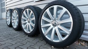 Alu kola vw Tiguan Passat Golf  R line 5x112 r19 letní pneu - 2