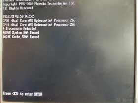 MSI K8D Master 3-133 FS + 2xCPU Opteron 265 + 4 GB RAM ECC - 2