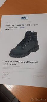 CERVA BK FARMER O2 CI SRC pracovní kotníková obuv,vel.45 - 2