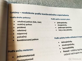 Všeobecné rozdelenie a opis lietadiel - Skriptá - 2